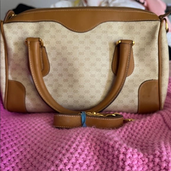 Gucci Cream and Tan Satchel - Picture 7 of 11
